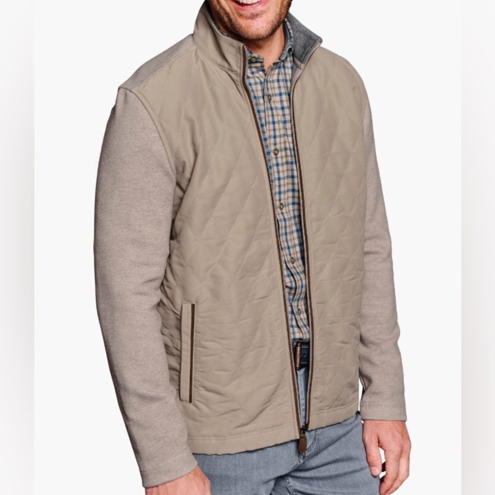 Johnston & Murphy Beige Full Zip